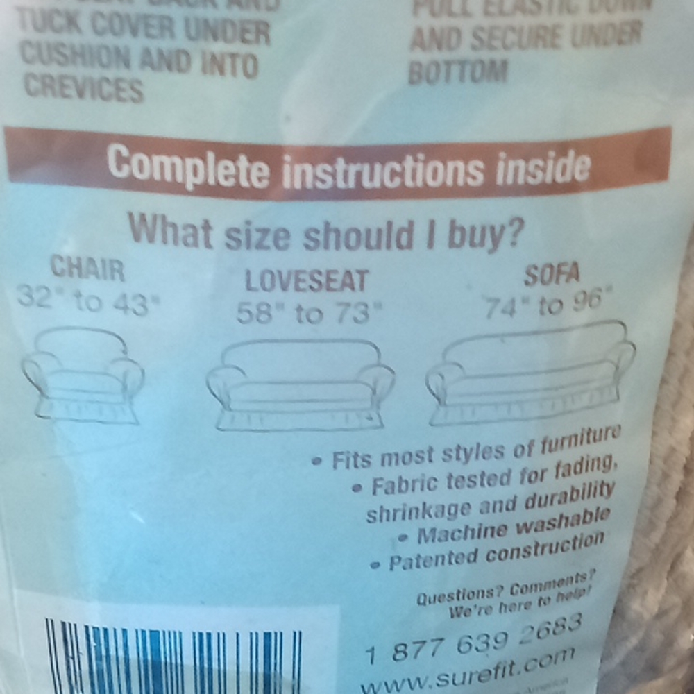 Stretch Love Seat Slip Cover - Picture 11 of 11